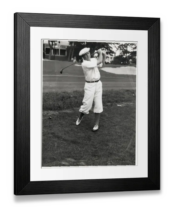 Framed Print : Man Swinging Golf Club Framed Print : Man Swinging Golf Club