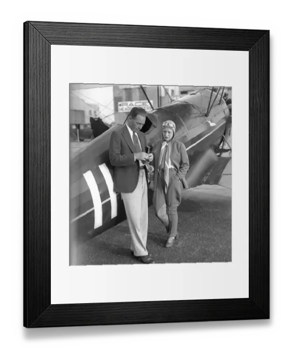 Framed Print : Clyde Fangborn and Margey Doig Before Race Framed Print : Clyde Fangborn and Margey Doig Before Race