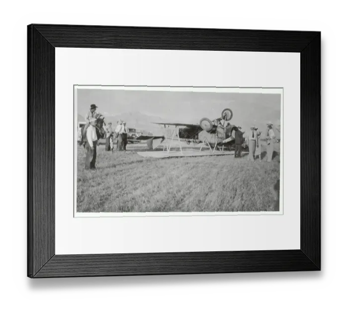 Framed Print : View of Mildred Morgans Plane