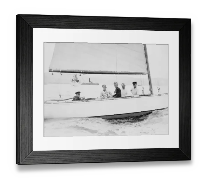 Framed Print : People Riding on a Yacht Framed Print : People Riding on a Yacht
