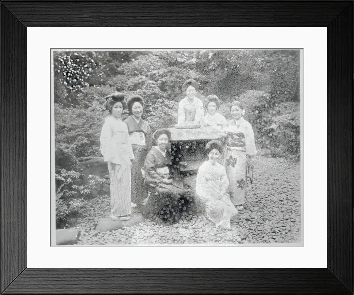 Framed Print : Portrait of Geishas