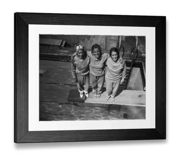 Framed Print : Olympic Diving Champions of 1932 Framed Print : Olympic Diving Champions of 1932
