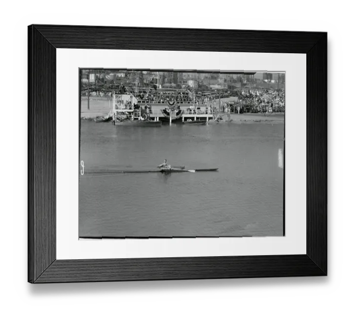 Framed Print : Sculler Bobby Pearce Winning Olympic Race Framed Print : Sculler Bobby Pearce Winning Olympic Race