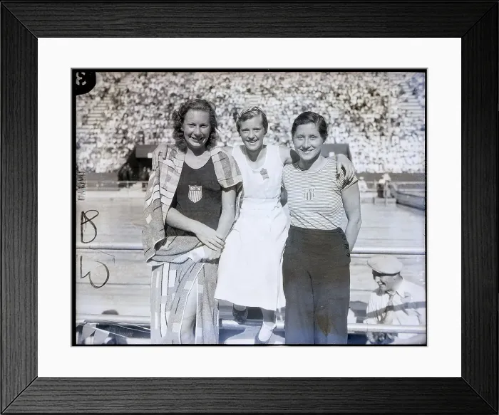 Framed Print : Three Winning Olympic Swimmers