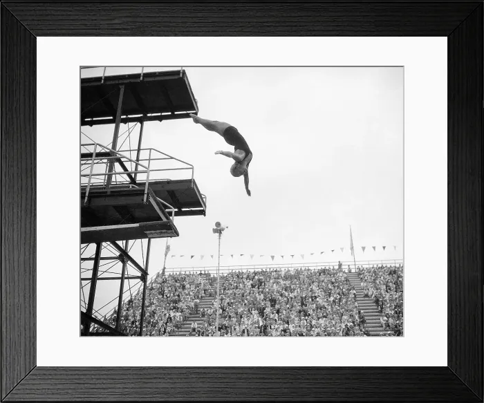 Framed Print : Georgia Coleman Making Olympic Dive Framed Print : Georgia Coleman Making Olympic Dive