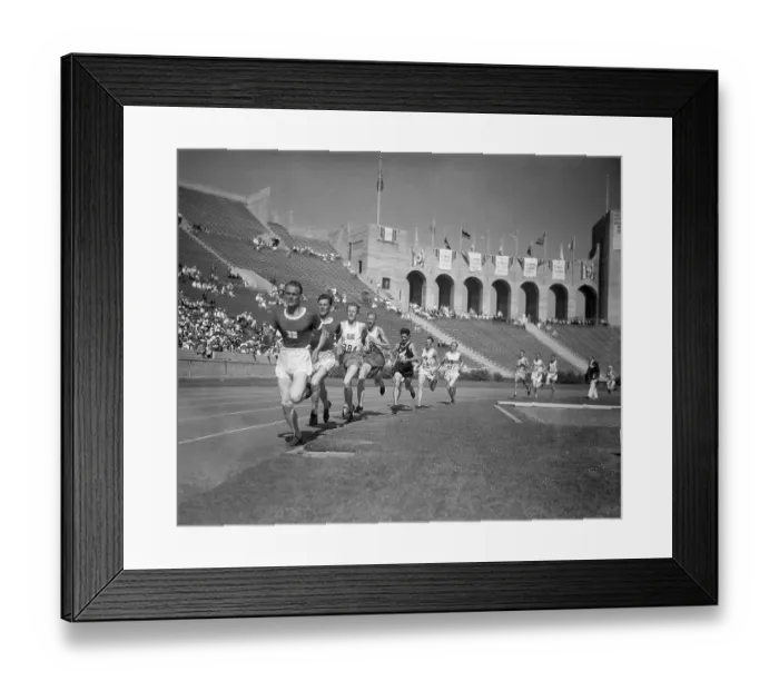 Framed Print : 5000 Meter Runners in Competition Framed Print : 5000 Meter Runners in Competition