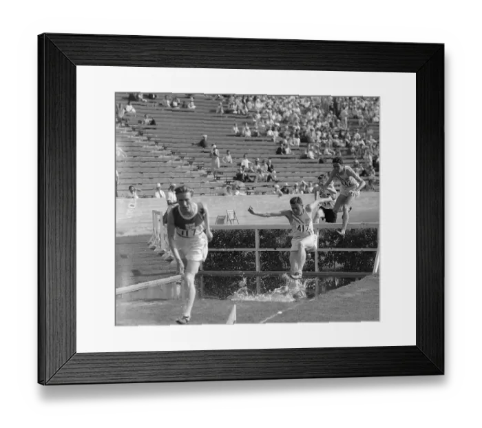 Framed Print : Start of Olympic Steeplechase Framed Print : Start of Olympic Steeplechase