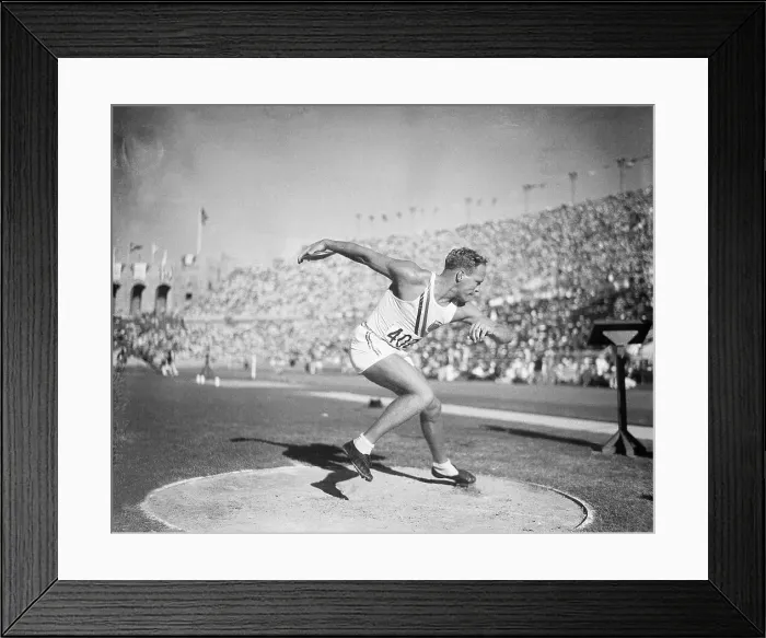 Framed Print : John Anderson Tossing Discus at Olympics Framed Print : John Anderson Tossing Discus at Olympics