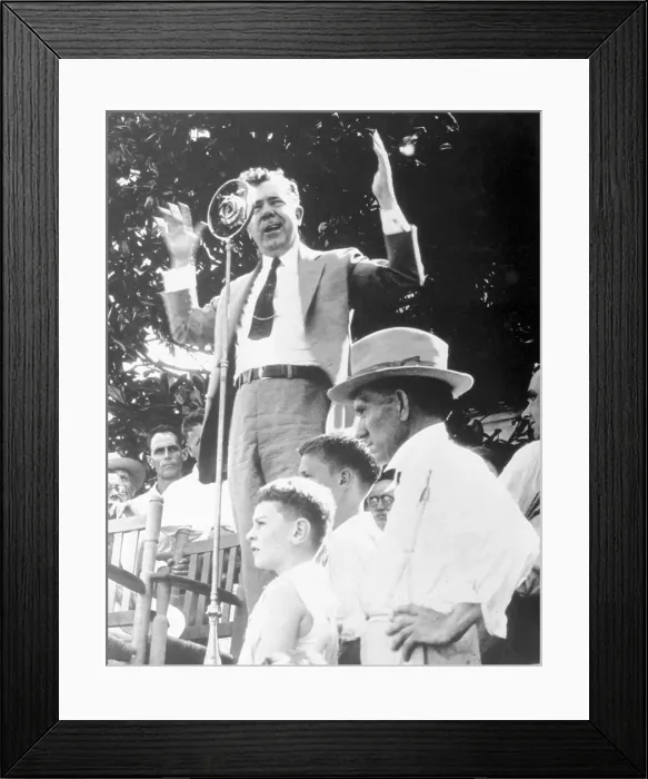 Framed Print : Senator Huey Long Speaking at Campaign Event Framed Print : Senator Huey Long Speaking at Campaign Event