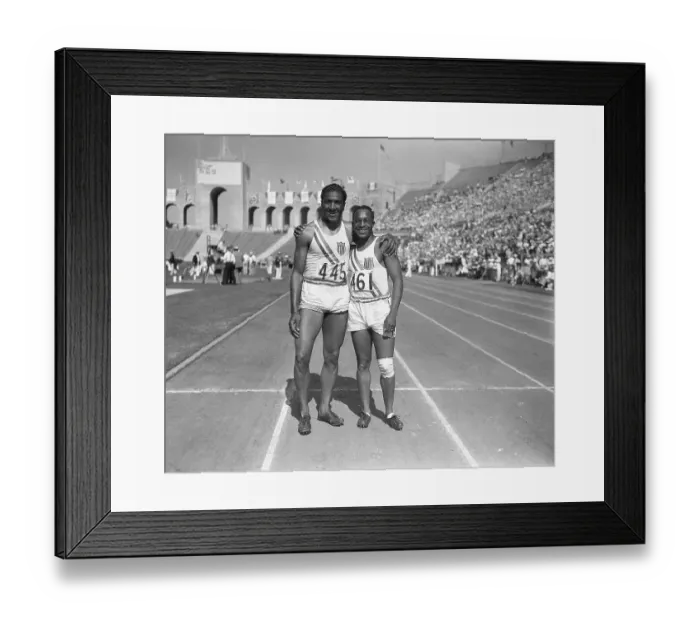 Framed Print : Ralph Metcalfe and Eddie Tolan Framed Print : Ralph Metcalfe and Eddie Tolan