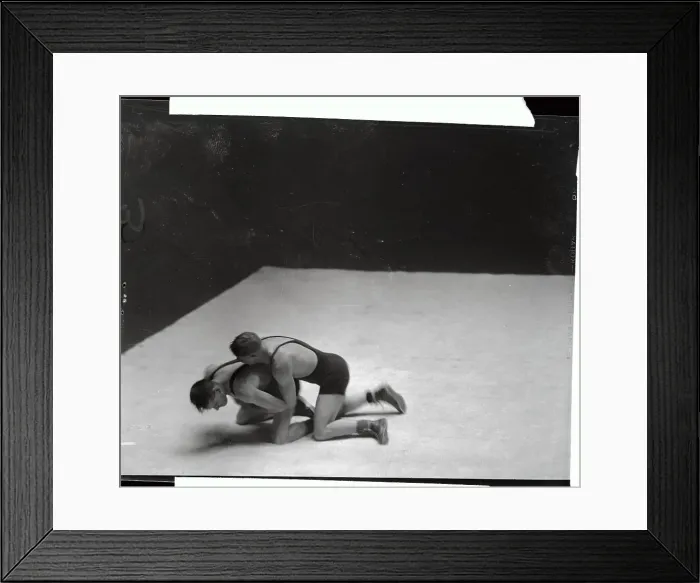 Framed Print : Olympic Wrestlers in Action Framed Print : Olympic Wrestlers in Action