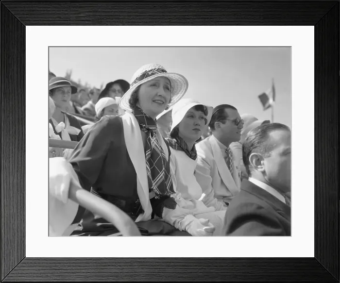Framed Print : Hedda Hopper and Others Viewing Polo Game Framed Print : Hedda Hopper and Others Viewing Polo Game