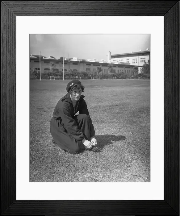 Framed Print : Stella Walsh Preparing For Olympics Framed Print : Stella Walsh Preparing For Olympics