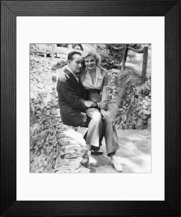 Framed Print : Jean Harlowe And Paul Bern Framed Print : Jean Harlowe And Paul Bern