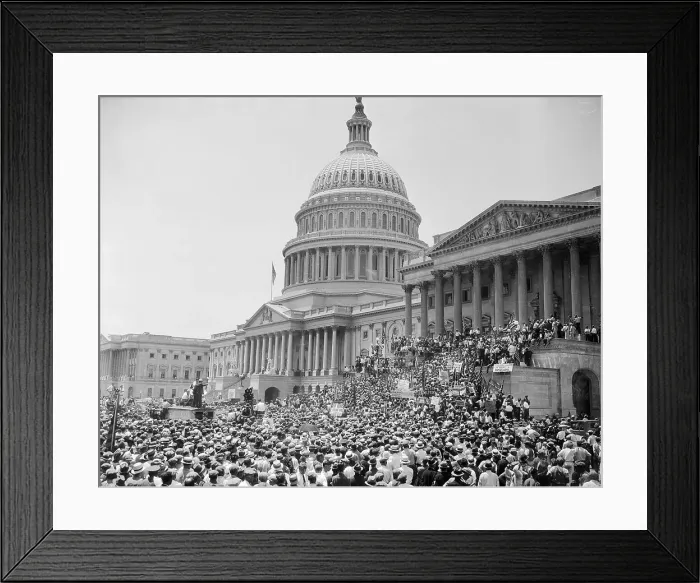 Framed Print : Veterans Protesting at the Capitol Framed Print : Veterans Protesting at the Capitol