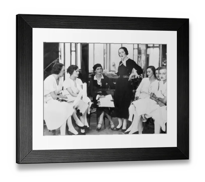 Framed Print : Pamela Smith With Coco Chanel Framed Print : Pamela Smith With Coco Chanel