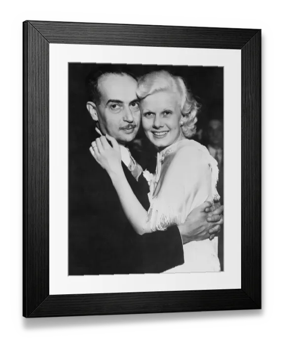 Framed Print : Jean Harlow And New Husband Paul Bern Framed Print : Jean Harlow And New Husband Paul Bern