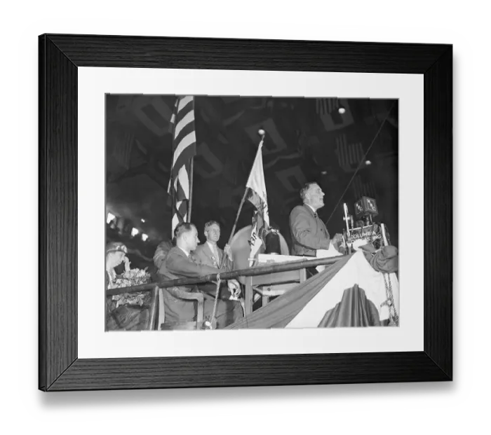 Framed Print : Roosevelt Speaking at Democratic National Convention Framed Print : Roosevelt Speaking at Democratic National Convention