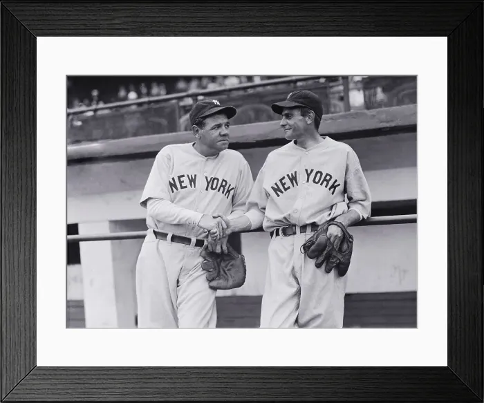 Framed Print : Babe Ruth with Charlie Devens Framed Print : Babe Ruth with Charlie Devens