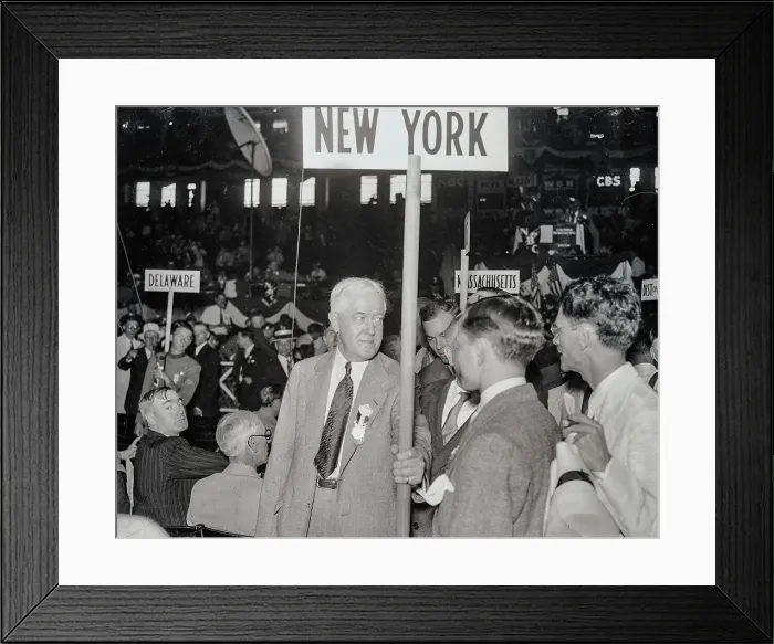 Framed Print : John W. Davis Attending Democratic Convention Framed Print : John W. Davis Attending Democratic Convention