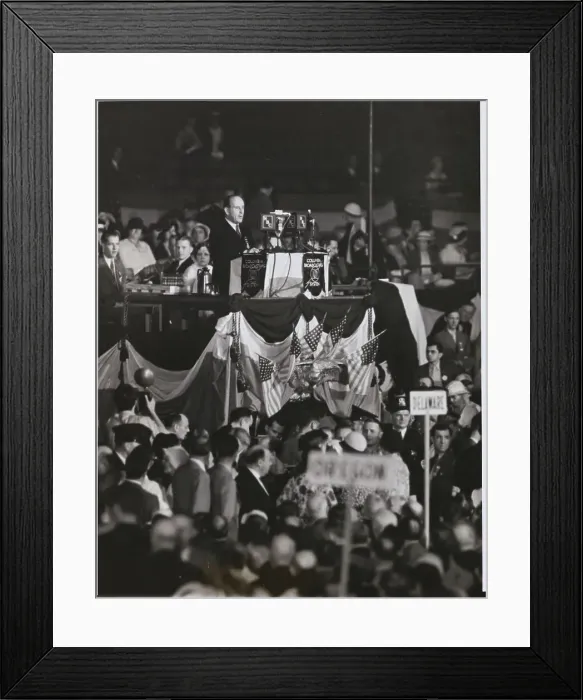 Framed Print : John J. Raskob Speaking at Democratic National Convention Framed Print : John J. Raskob Speaking at Democratic National Convention