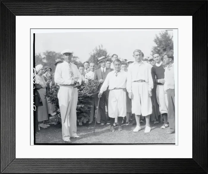 Framed Print : Golfers Watching Game Framed Print : Golfers Watching Game
