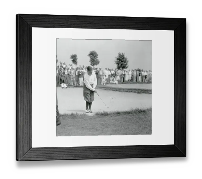 Framed Print : Bobby Jones Hitting Ball Out of a Sand Trap Framed Print : Bobby Jones Hitting Ball Out of a Sand Trap