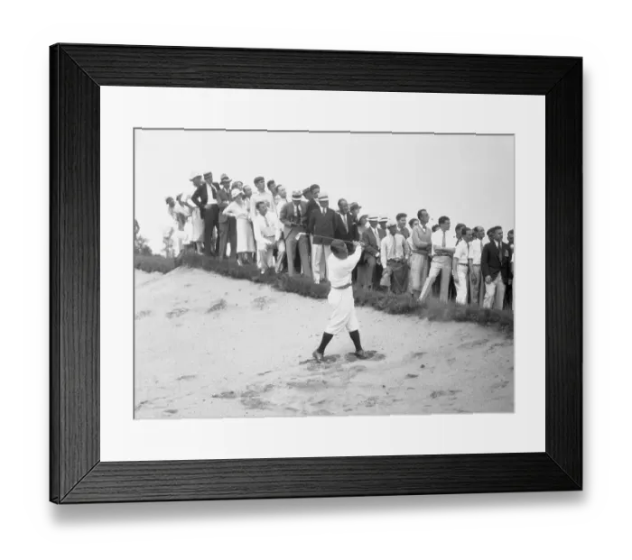 Framed Print : Gene Sarazen Golfing