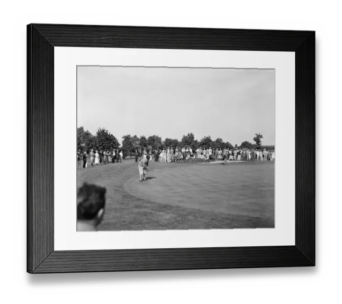 Framed Print : Gene Sarazen on Green During National Open Framed Print : Gene Sarazen on Green During National Open