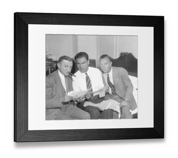 Framed Print : Max Schmeling and Other Notables Framed Print : Max Schmeling and Other Notables