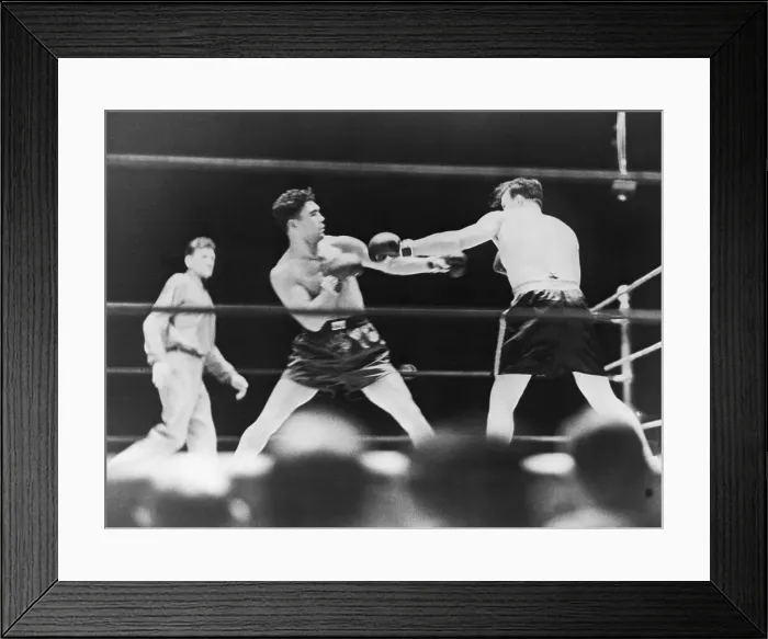 Framed Print : Jack Sharkey-Max Schmeling Fight; Action