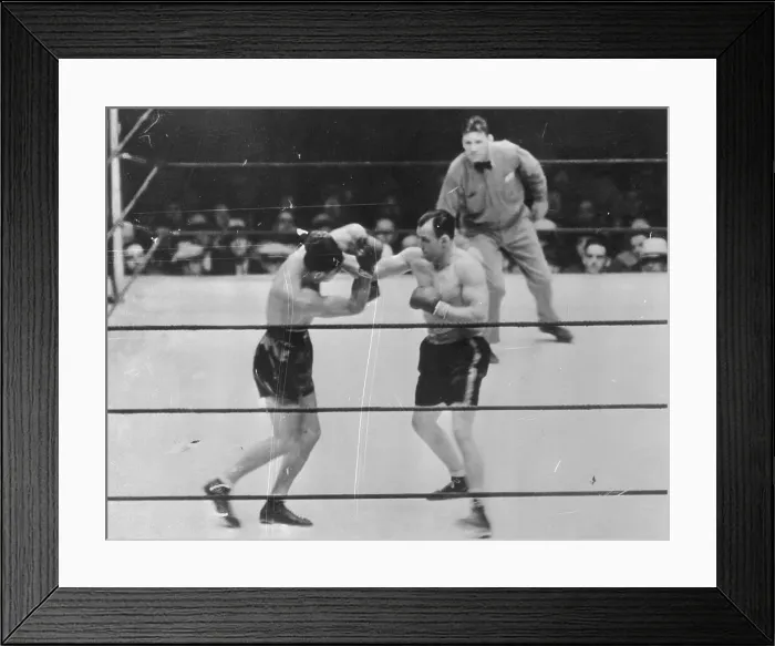 Framed Print : Max Schmeling Fighting Jack Sharkey Framed Print : Max Schmeling Fighting Jack Sharkey