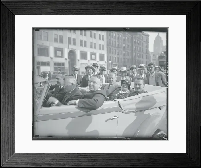 Framed Print : Republican Leaders Riding in Parade Framed Print : Republican Leaders Riding in Parade