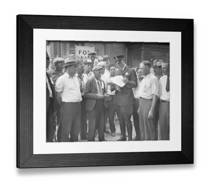 Framed Print : Glassford Accused of Being Lenient to Bonus Marchers Framed Print : Glassford Accused of Being Lenient to Bonus Marchers