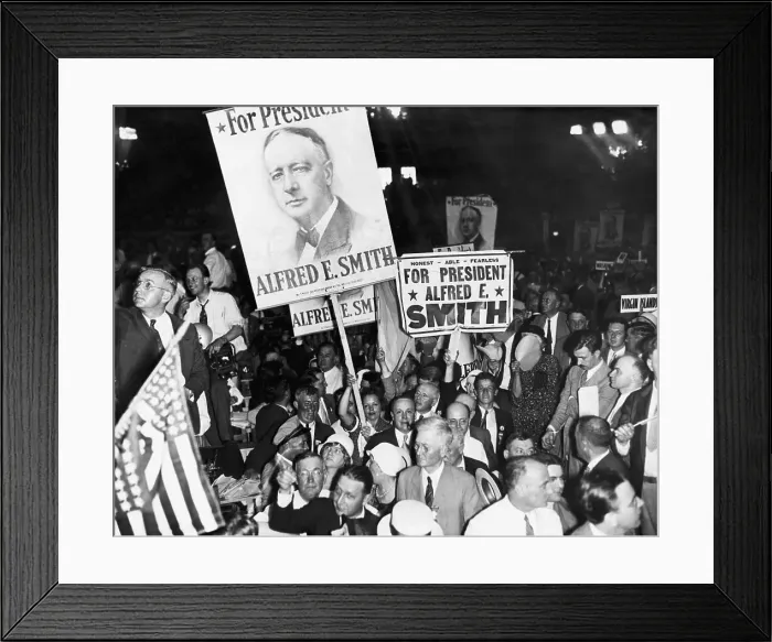 Framed Print : Alfred E. Smith At Democratic Convention Framed Print : Alfred E. Smith At Democratic Convention