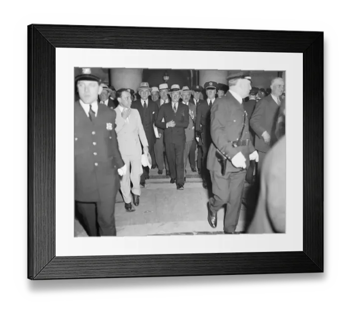 Framed Print : James J. Walker Surrounded by Officials Framed Print : James J. Walker Surrounded by Officials