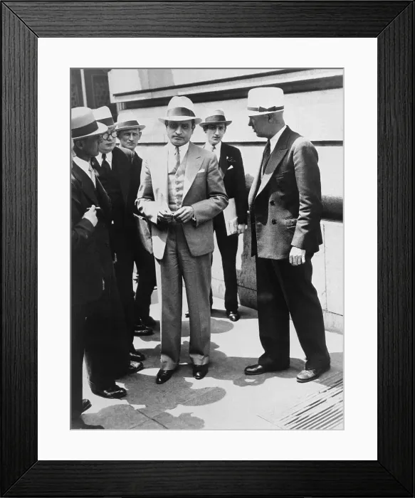 Framed Print : Reporters Surrounding Con Artist Morris Rosner Framed Print : Reporters Surrounding Con Artist Morris Rosner