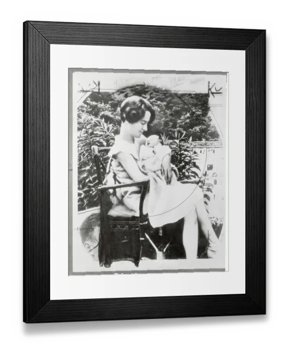 Framed Print : Anne Morrow Lindbergh Holding Her Son Framed Print : Anne Morrow Lindbergh Holding Her Son