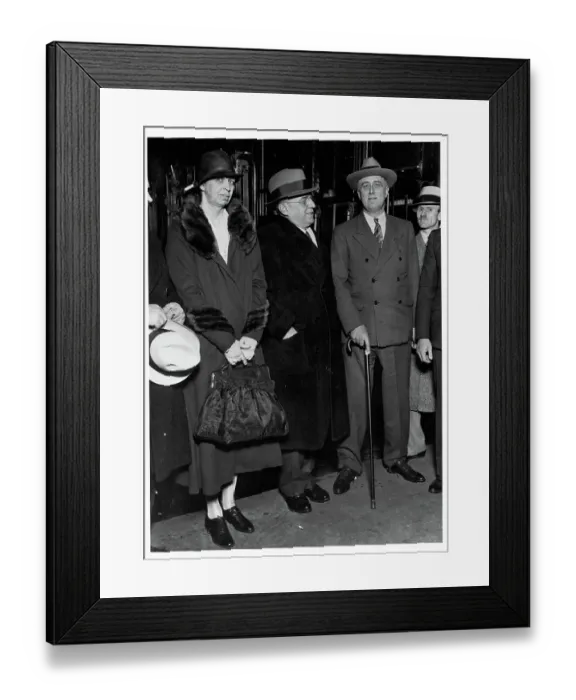 Framed Print : The Roosevelts and Mayor Cermak Framed Print : The Roosevelts and Mayor Cermak