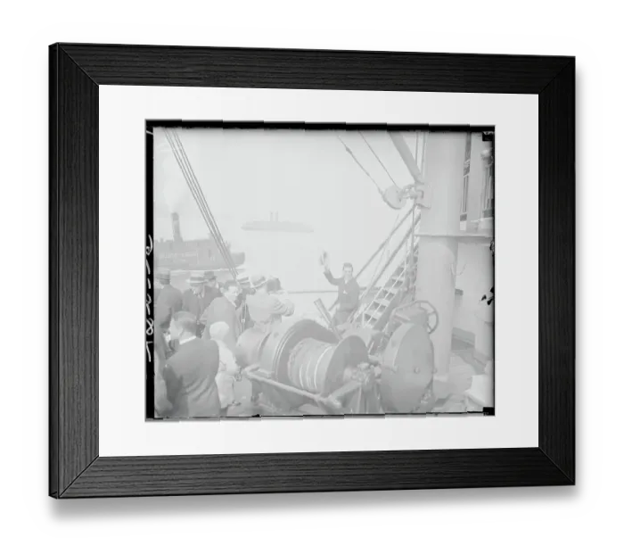 Framed Print : Max Schmeling Arriving on USS New York Framed Print : Max Schmeling Arriving on USS New York
