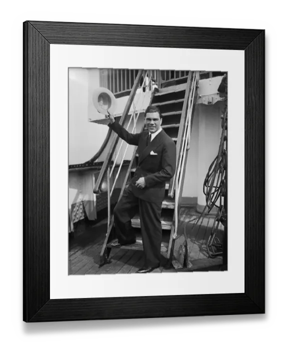 Framed Print : Portrait of Max Schmeling Framed Print : Portrait of Max Schmeling