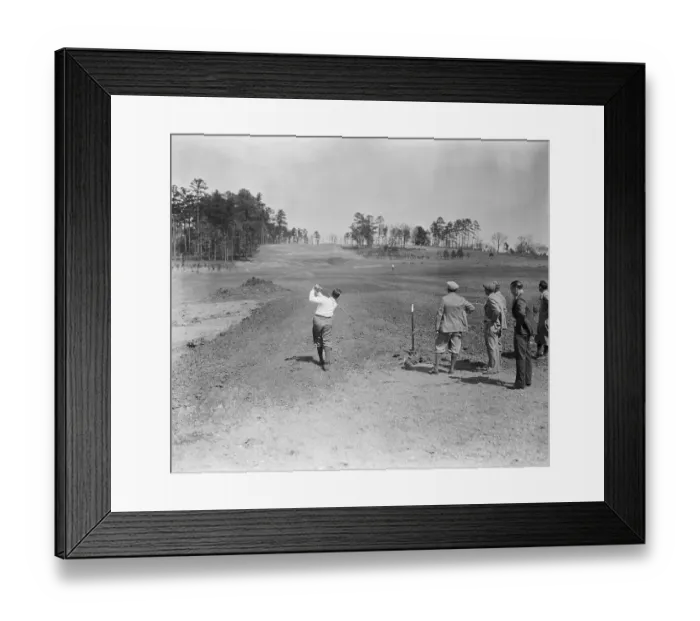 Framed Print : Bobby Jones Testing Augusta National Golf Course Framed Print : Bobby Jones Testing Augusta National Golf Course
