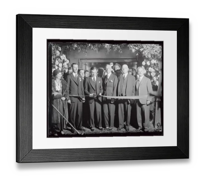 Framed Print : James Walker with Auto Executives Framed Print : James Walker with Auto Executives