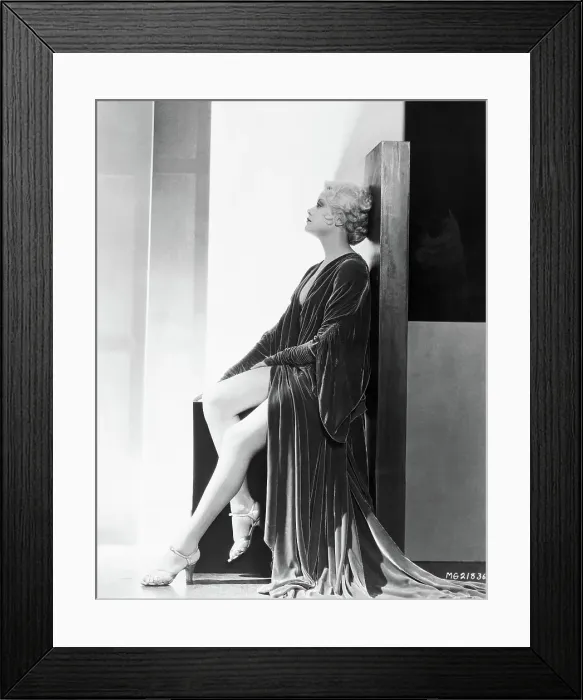 Framed Print : Profile of Joan Marsh Posing in Extravagant Evening Gown Framed Print : Profile of Joan Marsh Posing in Extravagant Evening Gown
