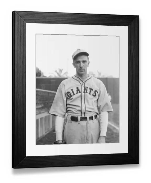 Framed Print : Baseball Player Carl Hubbell Framed Print : Baseball Player Carl Hubbell