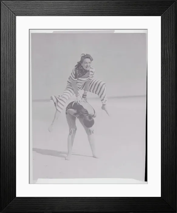 Framed Print : Socialite Friends Having Fun on the Beach Framed Print : Socialite Friends Having Fun on the Beach