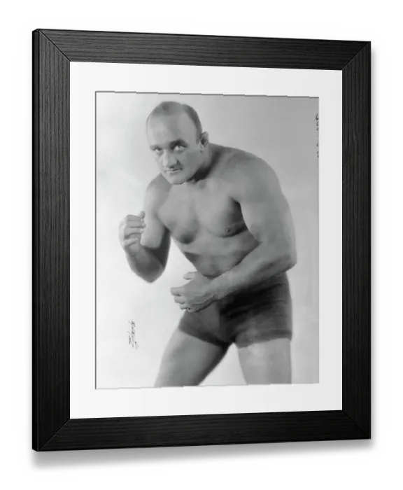 Framed Print : Wladek Zbyszko Posing in Wrestling Position Framed Print : Wladek Zbyszko Posing in Wrestling Position