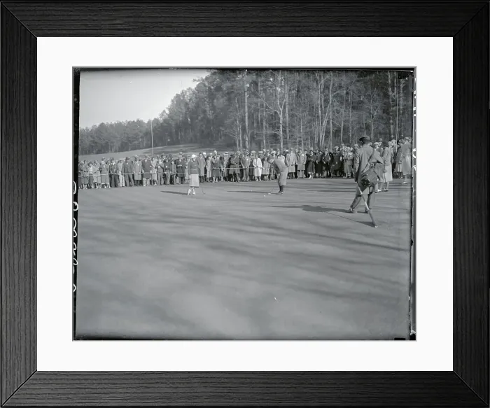 Framed Print : Bobby Jones Putting on Ninth Green Framed Print : Bobby Jones Putting on Ninth Green