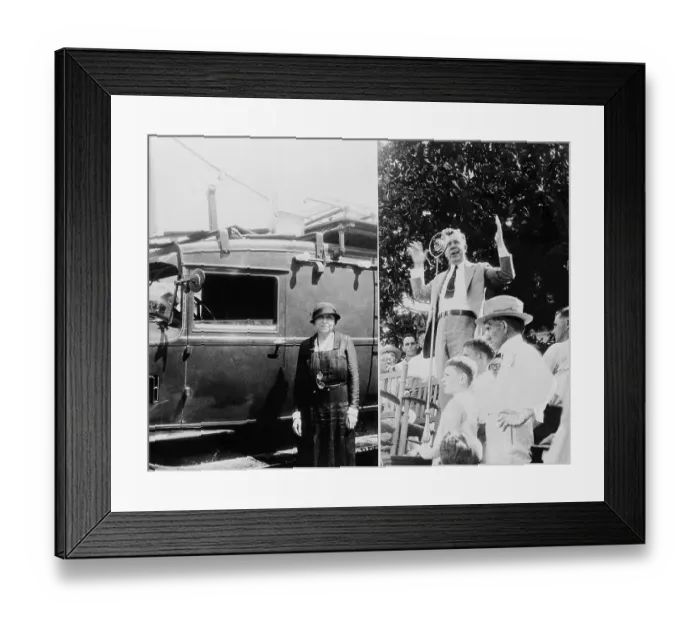 Framed Print : Senator Hattie Caraway and Senator Huey Long Combination Framed Print : Senator Hattie Caraway and Senator Huey Long Combination