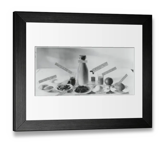 Framed Print : Day's Ration of Food Framed Print : Day's Ration of Food